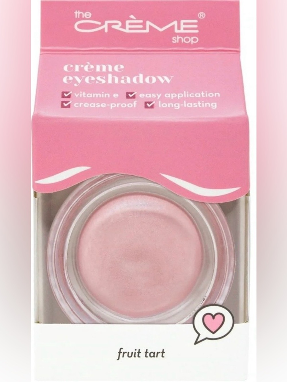The Crème Shop Fruit Tart Crème Eyeshadow - Soft Pink